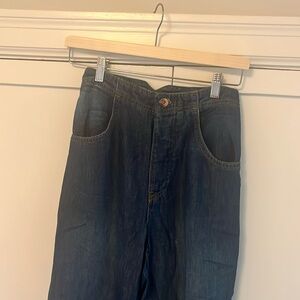 pilcro wide legged jeans